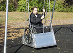special needs swing platform